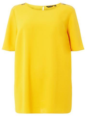 Dorothy Perkins *dp Curve Ochre Short Sleeve Soft T-shirt