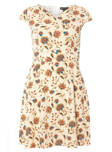 Dorothy Perkins *mela Orange Flower Print Dress