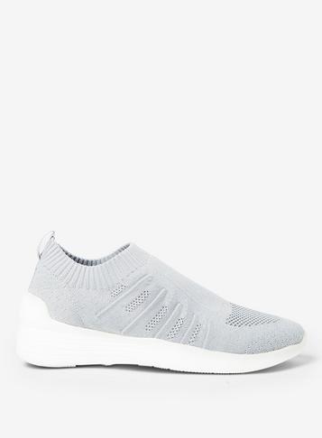 Dorothy Perkins Grey Icicle Mesh Trainers
