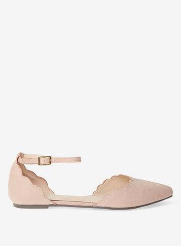 Dorothy Perkins Nude Microfibre 'honey' Pumps