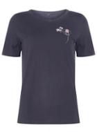 Dorothy Perkins *vero Moda Navy Embroidered T-shirt