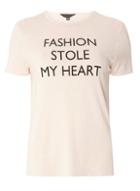 Dorothy Perkins Nude Fashion Stole My Heart Slogan T-shirt