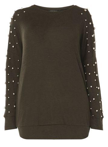 Dorothy Perkins Dp Curve Khaki Soft Touch Metal Ball Top