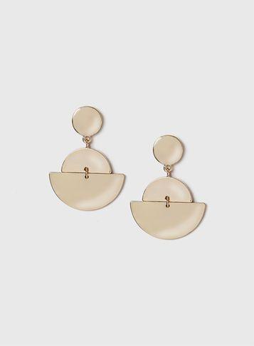 Dorothy Perkins Semi Circle Drop Earrings
