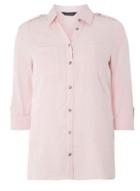 Dorothy Perkins Pink Herringbone Shirt