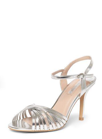 Dorothy Perkins Silver 'spiral' Strappy Sandals
