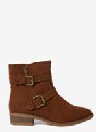 Dorothy Perkins Wide Fit Tan Arie Buckle Boots