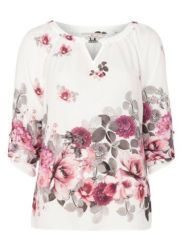 Dorothy Perkins *billie & Blossom Tall Ivory Floral Blouse