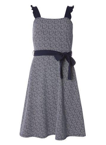 Dorothy Perkins Navy Spotted Ruffle Sundress