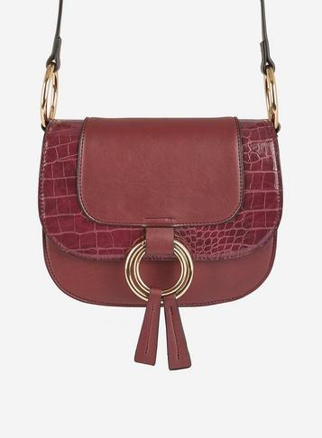 Dorothy Perkins Berry Ring Saddle Cross Body Bag