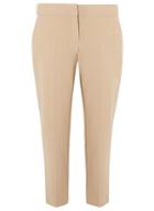Dorothy Perkins Camel Side Tab Ankle Grazer Trousers