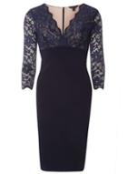 Dorothy Perkins *scarlett B Navy 'chloe' Two Tone Dress