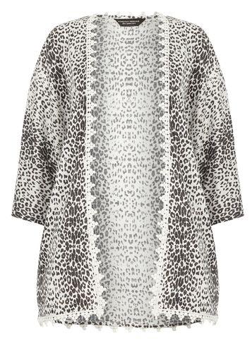 Dorothy Perkins Black Leopard Cardigan