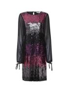 *billie & Blossom Tall Oxblood Rainbow Shift Dress
