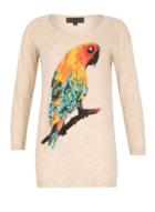 Dorothy Perkins *mela Beige Parrot Print Jumper