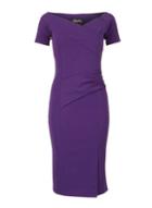 Dorothy Perkins *feverfish Purple Bardot Dress