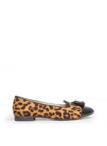 Dorothy Perkins Wide Fit Brown Leopard Print Palma Pumps