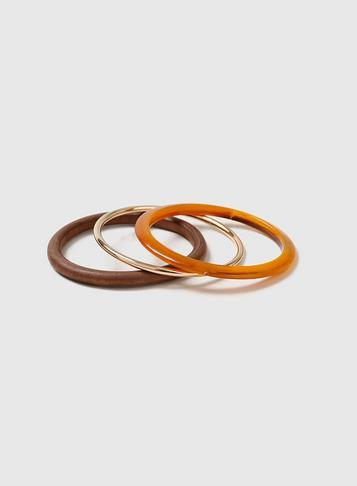 Dorothy Perkins Wood Bangle Pack