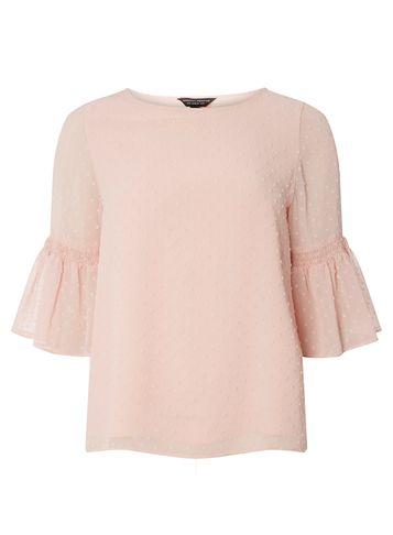 Dorothy Perkins Blush Dobby Shirred Tee