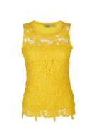 Dorothy Perkins Petite Yellow Lace Shell Top