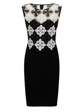 Dorothy Perkins Black/white Lace Dress