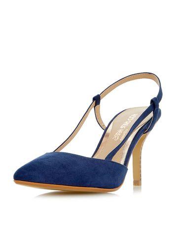 Dorothy Perkins *head Over Heels By Dune Navy 'carris' High Heel Court Shoes