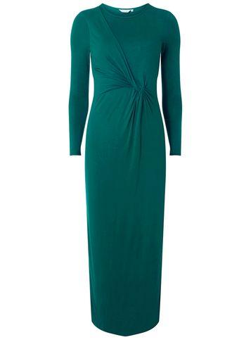 Dorothy Perkins Petite Green Twist Maxi Dress
