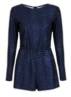 Dorothy Perkins *quiz Royal Blue Glitter Playsuit