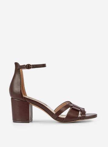 Dorothy Perkins Chocolate Sloane Heeled Sandals