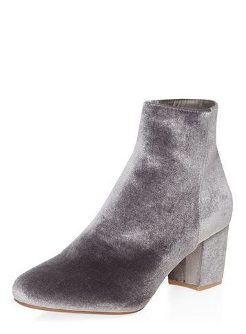 Dorothy Perkins Grey Velvet 'a-lister' Boots