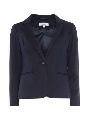 Dorothy Perkins Petite Navy Ponte Blazer