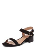 Dorothy Perkins Wide Fit Black 'sheryl' Block Heel Sandals