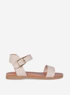 Dorothy Perkins Wide Fit White 'francine' 'latte' Sandals