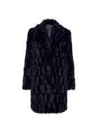 Dorothy Perkins Black Midnight Squiggle Faux Fur Coat