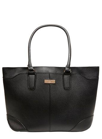 Dorothy Perkins Black Seam Detail Tote Bag
