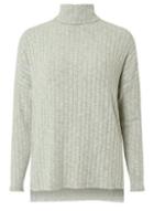 Dorothy Perkins Grey Long Sleeve Brushed Roll Neck Top