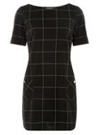 Dorothy Perkins Monochrome Checked Tunic Top