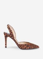 Dorothy Perkins Wide Fit Tiger Print Destiny Court Shoes