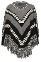 Dorothy Perkins *mela Black V-neck Poncho