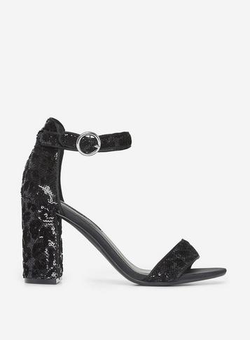 Dorothy Perkins Black Shim Sham Heeled Sandals