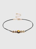 Dorothy Perkins Tortoise Shell And Disc Choker Necklace