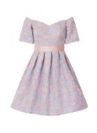 Dorothy Perkins *chi Chi London Blue Fold Over Bardot Dress
