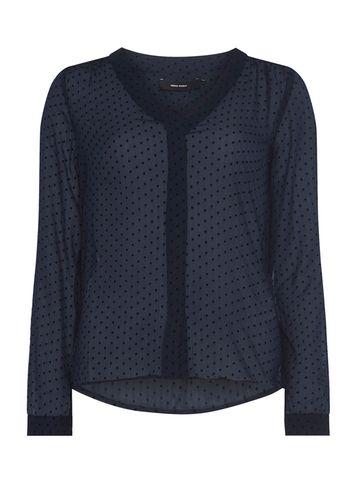 Dorothy Perkins *vero Moda Navy Polka Dot Blouse