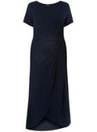 Dorothy Perkins *dp Curve Navy Side-knot Midi Dress