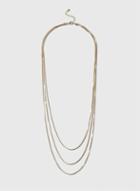 Dorothy Perkins Gold Long Multirow Necklace