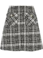 Dorothy Perkins Mono Check A Line Mini Skirt