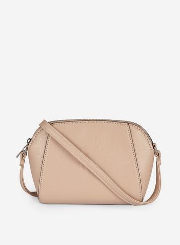 Dorothy Perkins Nude Zip Top Cross Body Bag