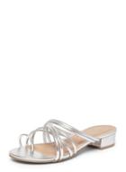 Dorothy Perkins Wide Fit Silver 'fox' Mules