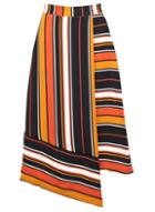 Dorothy Perkins *izabel London Orange Asymmetric A-line Skirt