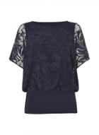 *roman Originals Navy Double Layer Top